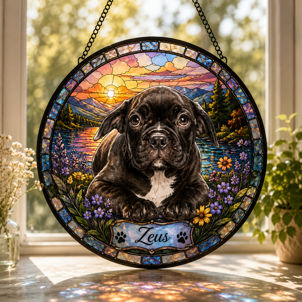 Custom Pet Memorial Window Hanging