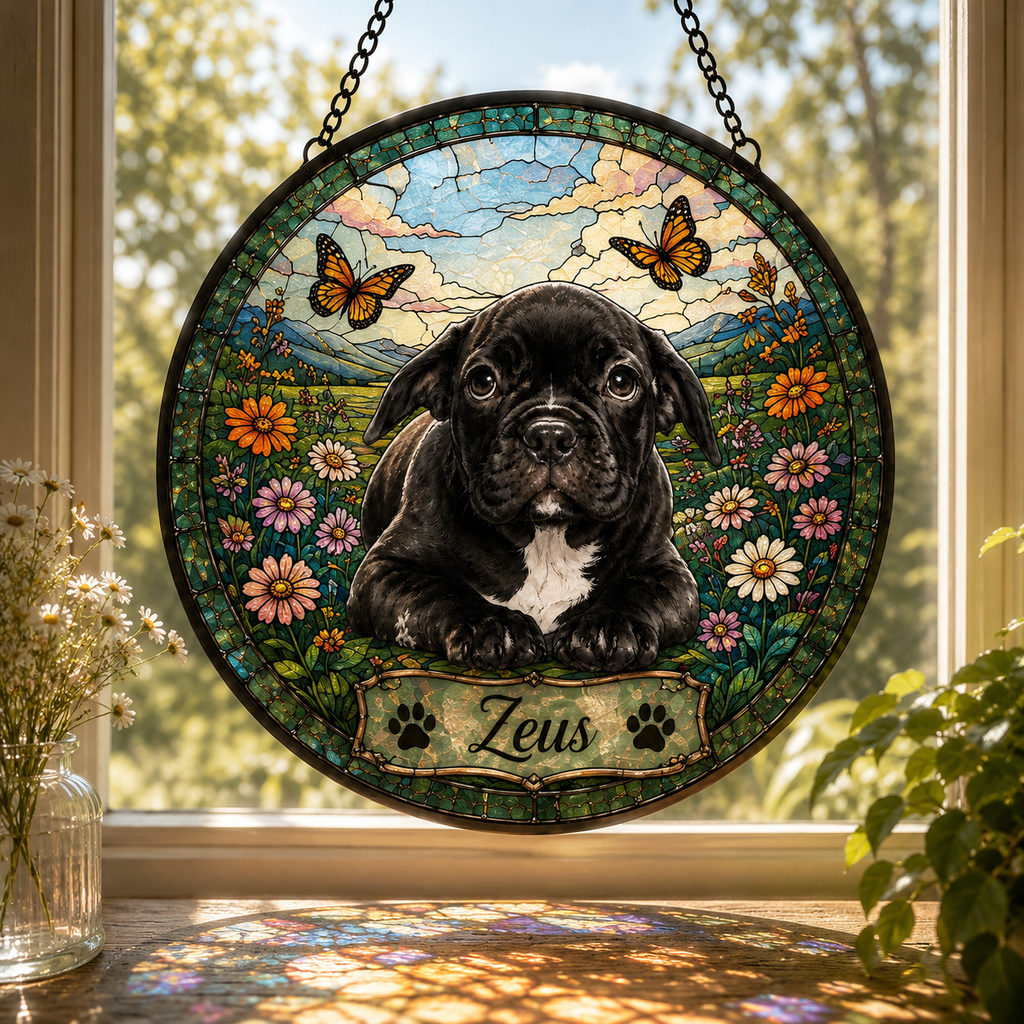 Custom Pet Memorial Window Hanging