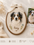 Custom Needle Felt Pet Portrait Hoop, Personalized Dog Cat Wall Art Keepsake