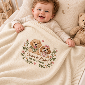 New Best Friend Pet Pregnancy Baby Blanket