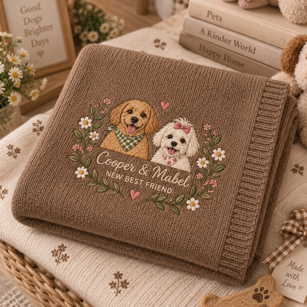 New Best Friend Pet Pregnancy Baby Blanket