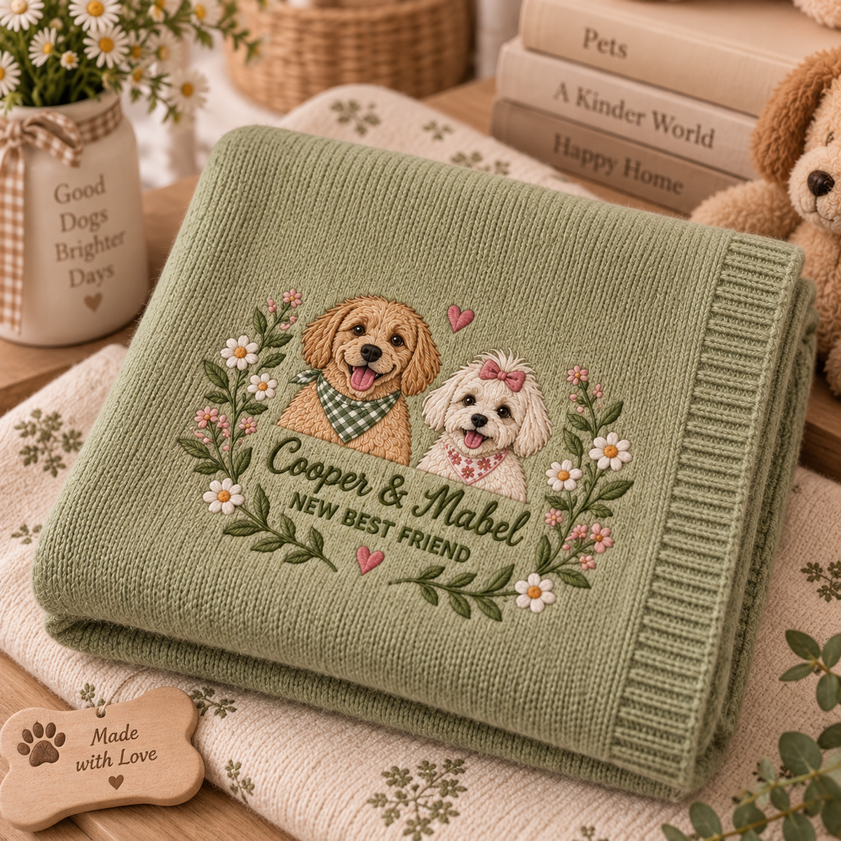 New Best Friend Pet Pregnancy Baby Blanket