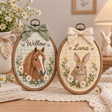 Personalized Pet Embroidery Hoop