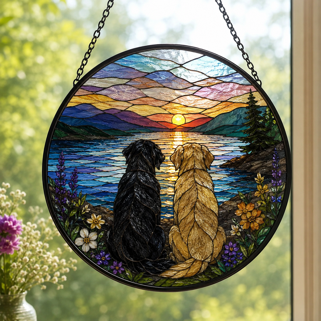 Custom Pet Portrait Art Suncatcher