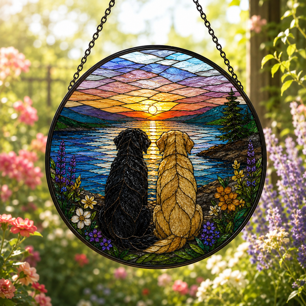 Custom Pet Portrait Art Suncatcher