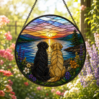 Custom Pet Portrait Art Suncatcher