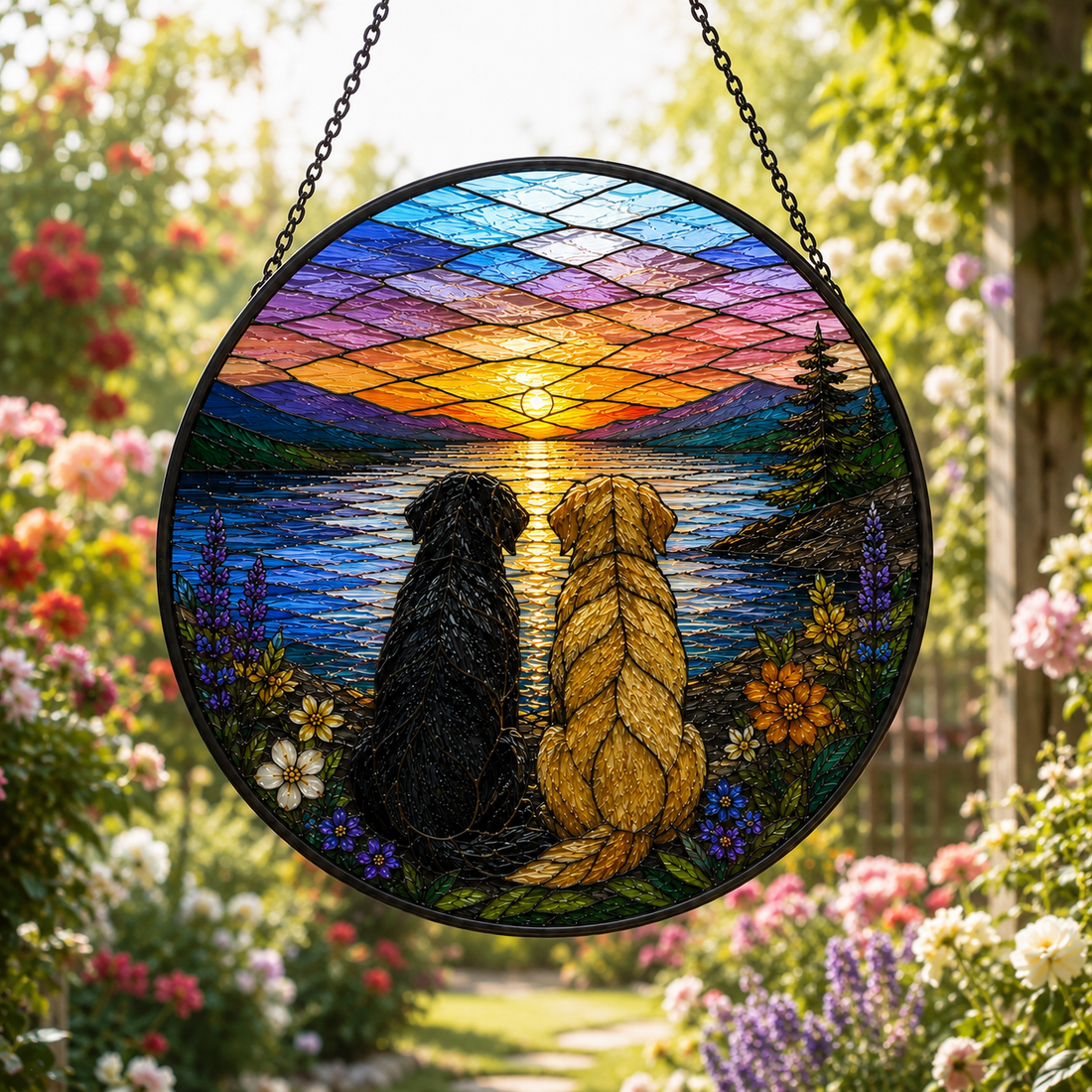 Custom Pet Portrait Art Suncatcher