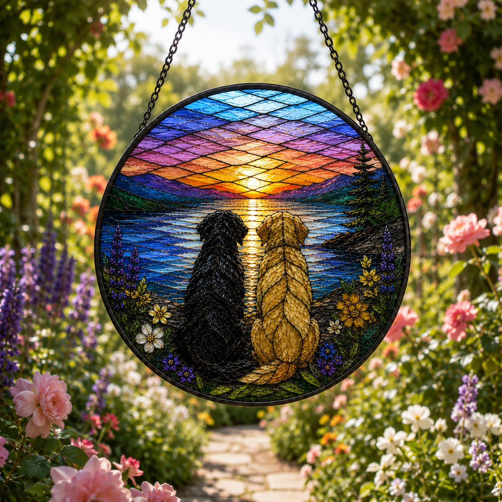 Custom Pet Portrait Art Suncatcher